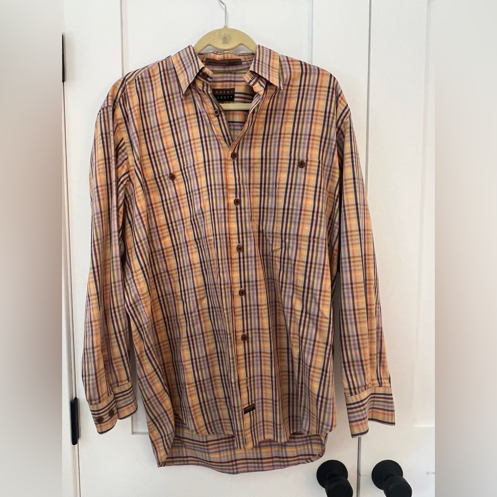 Robert Talbott Multicolor Plaid Button-Down Shirt - image 1